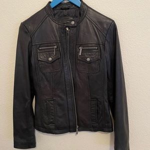 Michael Kors Leather Jacket black